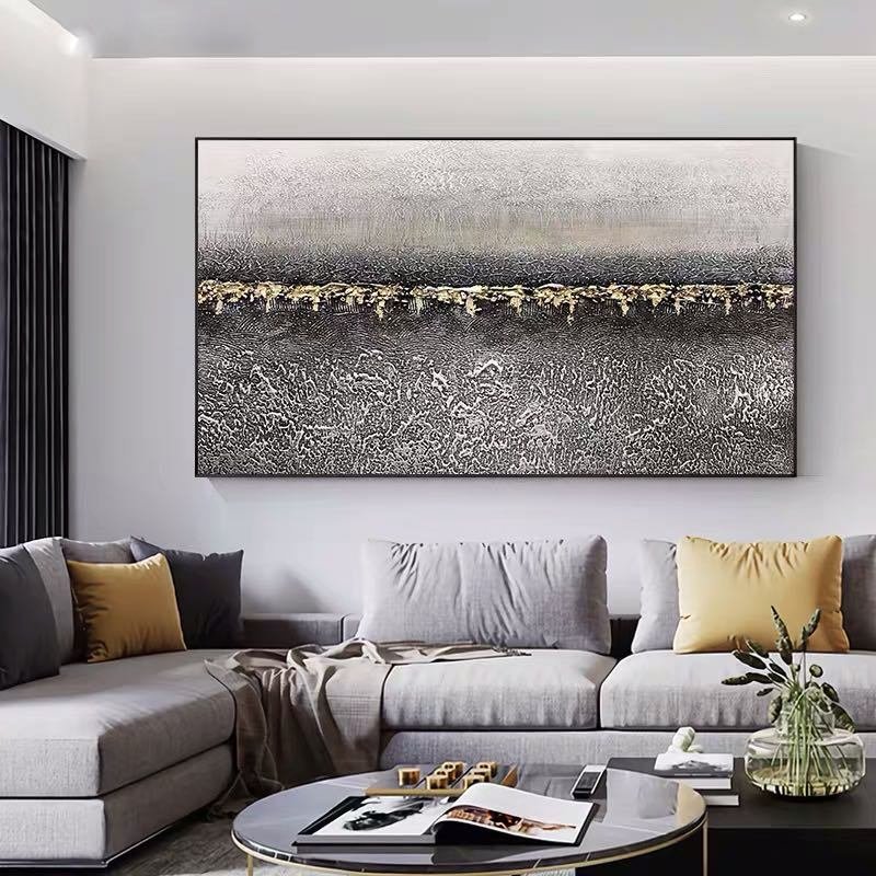 Top Selling Handmade Abstract Oil Painting Wall Art Modern Minimalist Gold Foil Picture Canvas Home Decor For Living Room Bedroom No Frame Top Selling Handmade Abstract Oil Painting Wall Art Modern Minimalist Gold Foil Picture Canvas Home Decor For Living Room Bedroom No Frame