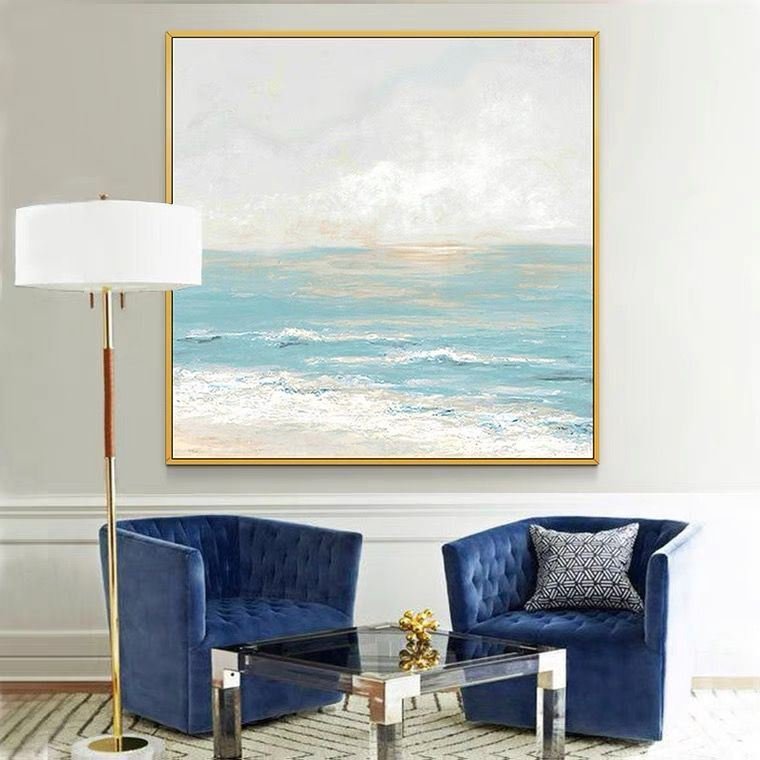 100% Handmade blue sea level Canvas Painting Modern Ocean Seascape Artwork Pictures Thick Oil Wall Art Decoration 100% Handmade blue sea level Canvas Painting Modern Ocean Seascape Artwork Pictures Thick Oil Wall Art Decoration