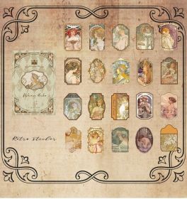 Time Journey Series Retro Art Box Sticker (Option: Mu Xia Girl)