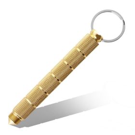 Pen-shaped Key Stick Non-retractable Break The Window To Escape (Color: gold)