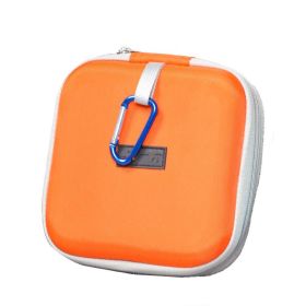 Feeding Device Pet Waterproof Tableware Bag (Color: Orange)