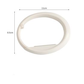 Table-side Portable Non-perforated Removable Hooks (Color: White)