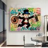 Hand painted Oil painting canvas Monopoly ;  Monopoly art;  Home decor;  wall art;  Hand painted; graffiti;  pop art Living Room hallway bedroom luxur