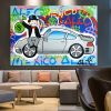 Hand painted Oil painting canvas Monopoly ;  Monopoly art;  Home decor;  wall art;  Hand painted; graffiti;  pop art Living Room hallway bedroom luxur