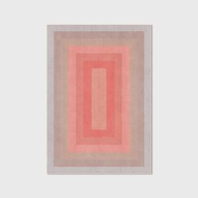 Abstract Watercolor Gradient Morandi Yellow Ash Blue Pink Bedroom Bed Rug (Option: Pink-100x160cm)
