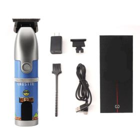 USB Charging LCD Digital Display All Metal Hair Clipper (Option: Super Mario B-USB)