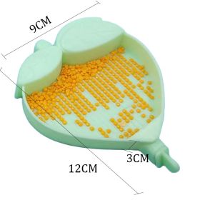 Diamond Drawing Tool Point Drill Disc (Option: Green-Peach shape)