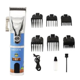 USB Charging LCD Digital Display All Metal Hair Clipper (Option: Super Mario A-USB)