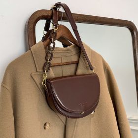 Fashion One Shoulder Crossbody Bag (Color: Wine Red)
