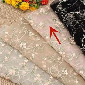 Ancient Children's Clothes Embroidered Lace Fabric (Option: Pink-2yard)