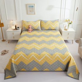 New Cotton Bed Cover Three-piece Set (Option: Impressionism-Single Bed Cover 150x200cm)