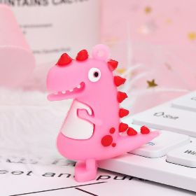 Cartoon Soft Rubber Keychain Pendant (Option: Pink-12PCS)