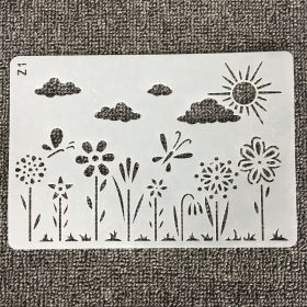 Fashion Minimalist Cartoon Hollow Painting Ruler Template (Option: No10)