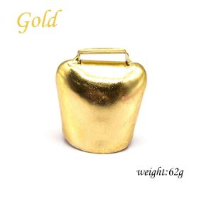 Thickened Cow And Sheep Bell Accessories Craft Decorative Pendant (Option: Gold-L)