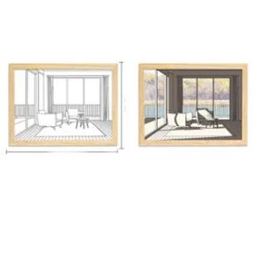 Modern Minimalist Bedside Lighting Decorative Painting (Option: Autumn-S-USB)