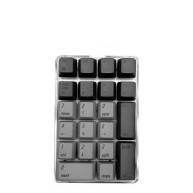 Laptop Desktop Computer 21 Keys Mechanical Numeric Keypad (Option: Dark Grey-Jadalong Cyan Shaft-USB)