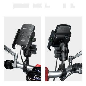 Motorcycle Navigation Wireless Charging Phone Bracket (Option: M91)