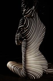 Abstract Line Female Art Home Decoration (Option: A-No Frame-30x45CM)