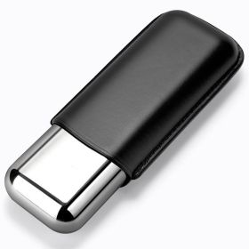 Portable Moisturizing Cuban Cigar Case (Color: Black)