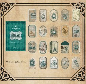 Time Journey Series Retro Art Box Sticker (Option: Old Things Parade)